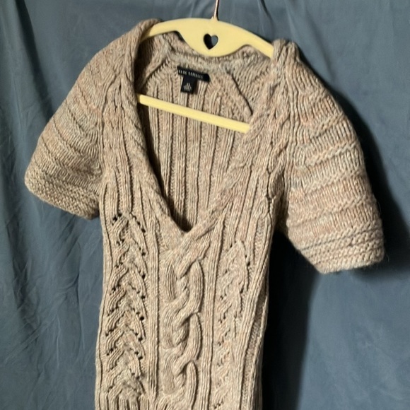 Banana Republic: Knit Sweater with braided collar short sleeves- Wool Blend- XS - Picture 9 of 16